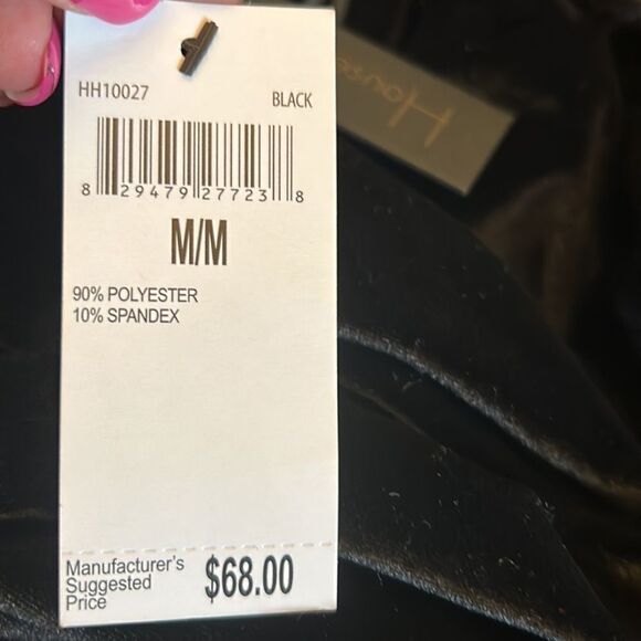 House of Harlow 1960 black velvet one shoulder ruched dress Size M New - Picture 9 of 10